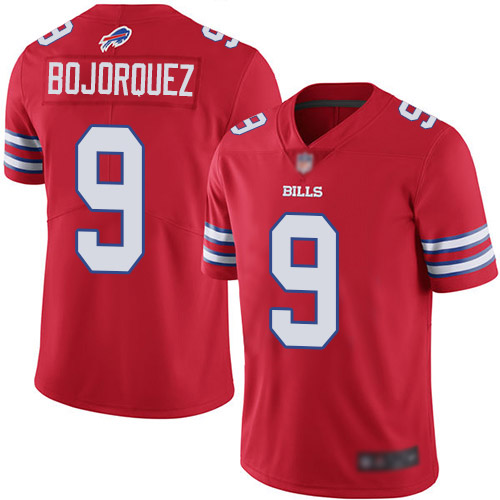 Men Buffalo Bills 9 Corey Bojorquez Limited Red Rush Vapor Untouchable NFL Jersey